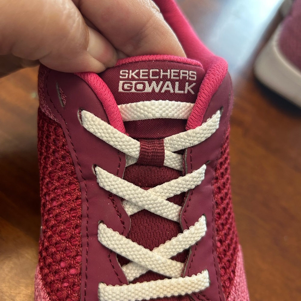 Skechers Goga Mat Go Walk Air Cooled Women's Pink Slip On Shoes Sz 8, SN 16704 - Picture 5 of 8